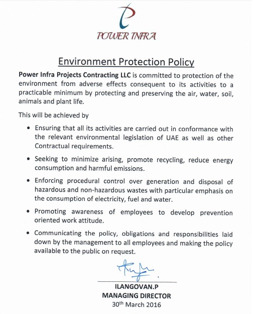 Environment Protection Policy